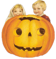 Pumpkin with Creepy Kids